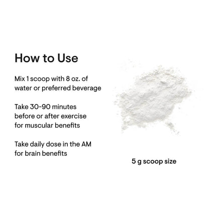 THORNE Creatine - Micronized Creatine Monohydrate Powder - Support for Muscles & Cognitive Function - for Women & Men - Unflavored - NSF Certified for Sport - 5 g per Serving - 90 Servings